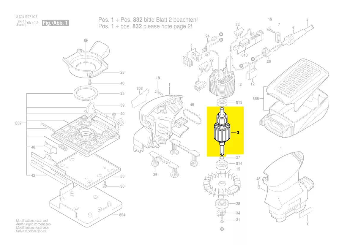 Induit BOSCH réf. 1 604 010 A29